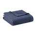 Beautyrest Waffle Weave Cotton Blanket Cotton in Blue | 90 H x 66 W in | Wayfair BR51N-3828