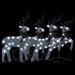 The Holiday Aisle® Christmas Reindeers Decoration Christmas Lighting Display w/ LEDs Metal in Gray | 25.2 H x 7.5 W in | Wayfair