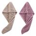 Microfiber Hair Towel Cap Head Wrap ï¼ŒAbsorbent Fast Drying Towels for Women - Set of 2 Packs