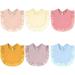 Baby Muslin Bandana Drool Bibs for Boys Girls Adjustable Baby Bibs Set 6PCS for Teething and Drooling Multi-Use Scarf Bibs