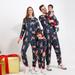 Yuanyu Matching Family Pajamas Sets Christmas PJ s Parent-child Hoodie Jumpsuit with Deer Long Sleeve Pants Loungewear