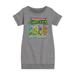 Teenage Muntant Ninja Turtle - Select Your Turtle Video Game - Toddler And Youth Girls Fleece Dress