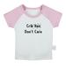 Crib Hair Don t Care Funny T shirt For Baby Newborn Babies T-shirts Infant Tops 0-24M Kids Graphic Tees Clothing (Short Pink Raglan T-shirt 12-18 Months)