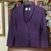 Anthropologie Sweaters | Hwr Monogram Anthropologie Purple Floral Button Heavy/Thick Sweater Sz Med | Color: Purple | Size: M
