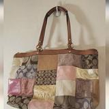 Coach Bags | Coach Patchwork Tote | Color: Pink/Tan | Size: Os