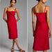 Anthropologie Dresses | Anthropologie For Hutch Red Satin Midi Dress | Color: Red | Size: S