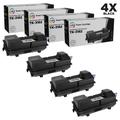 LD Compatible Toner Cartridge Replacement for Kyocera TK-3182 1T02T70US0 (Black 4-Pack)