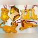 Disney Holiday | Disney’s The Lion King Vtg 90s Kurt Adler Wooded Handcrafted Xmas Ornaments Rare | Color: Brown/Yellow | Size: 4”-6” Sizes Vary