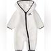 Adidas One Pieces | Adidas Baby Girls Zip Front Sherpa Coverall | Color: Black/White | Size: 6 Months