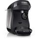 Bosch Tassimo Happy Capsule Machine TAS1002N Coffee Machine, Over 70 Drinks, Fully Automatic, Suitable for All Cups, Space-Saving, 1400 W, Black/Anthracite