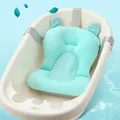 Siège de support de bain pliable en polymère pour bébé coussin de baignoire et chaise oreiller de
