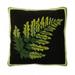 Plow & Hearth Indoor/Outdoor Fern Hooked Throw Pillow