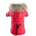 Warm Pet Dog Coat Cotton-padded Jackets Soft Puppy Hoodie with Hat Winter Supplies New