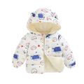 B91xZ Girls Outerwear Jackets & Coats Winter Coats Kids Baby Boys Girls Cute Printed Light Padded Jacket Bear Hooded Girls Winter Coats Big Girls White 3-4 Years