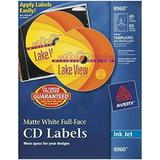 Avery CD Labels Print to the Edge Permanent Adhesive Matte 40 Disc Labels and 80 Spine Labels (8960)