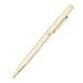 Metal Ballpoint Pen Stainless Steel Rotating Ball Pen for School Office Writing Point 1.0mm (Golden)