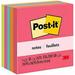 Post-it Notes 3x5 in 5 Pads America s #1 Favorite Sticky Notes Poptimistic Bright Colors Clean Removal Recyclable (655-5UC)