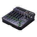 Muslady T6 Portable 6-Channel Sound Card Mixing Console Audio Mixer Built-in 16 DSP 48V Phantom power Supports BT Connection MP3 Player Recording Function 5V power Supply for DJ Network Live Broadcast