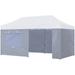 Eurmax 10x20 Zippered Walls for Canopy Tent 4 Walls ONLYï¼ˆ20FT Grey)