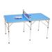 TFCFL Foldable Portable Table Tennis Table Ping Pong Table Set with 2 Paddles 3 Balls Blue 59.8