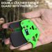 LeKY Archery Finger Guard Wear-Resisting Adjustable Ergonomic Design Right Hand ABS Plate Archery Finger Tab for Recurve Bow Hunting Green S