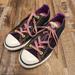 Converse Shoes | Converse Neon Rainbow Multi Tongue Sneakers | Color: Black/Purple | Size: 2.5g