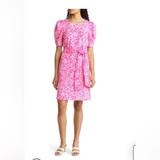 Lilly Pulitzer Dresses | Lilly Pulitzer Harriet Dress Piata Pink New With Tags Women’s Dress Size L | Color: Pink/White | Size: L