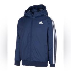 Adidas Jackets & Coats | Adidas Boys Bomber Jacket Winter Coat Sports Coat Jacket Warm Jacket Navy Blue | Color: Blue | Size: Large - 14/16