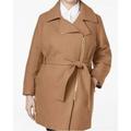Michael Kors Jackets & Coats | Michael Michael Kors Asymmetrical Belted Wool Coat | Color: Brown/Tan | Size: 2x