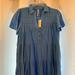 Anthropologie Dresses | Anthropologie Blue Mini Peasant Style Dress | Color: Blue | Size: Xs