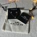 Coach Jewelry | Coach Open Circle Necklace &Tea Rose Stud Earrings Set With Booklet &Dust Bag | Color: Gold | Size: Os
