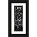 Villa Mlli 11x24 Black Ornate Wood Framed with Double Matting Museum Art Print Titled - Live Laugh Love Learn