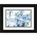 Urquhart Elizabeth 18x13 Black Ornate Wood Framed with Double Matting Museum Art Print Titled - Freshly Picked Delphinium I