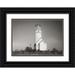 Geyman Vitaly 18x14 Black Ornate Wood Framed with Double Matting Museum Art Print Titled - Misty Lighthouse IV