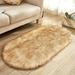 Christmas Decorations Clearance LAWOR Super Soft Faux Sheepskin Area Rugs For Bedroom Floor Shaggy Plush Carpet Faux Rug Bedside Rugs E I164