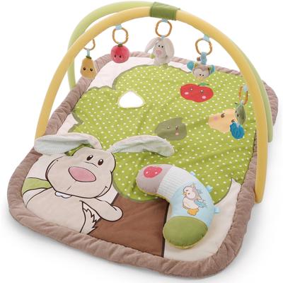 Baby Gym NICI "My First NICI Kollektion, 3-D Activity-Decke", bunt, Spielbögen, Kinder, Polyester, mit Spielkissen Hase und Eule Image