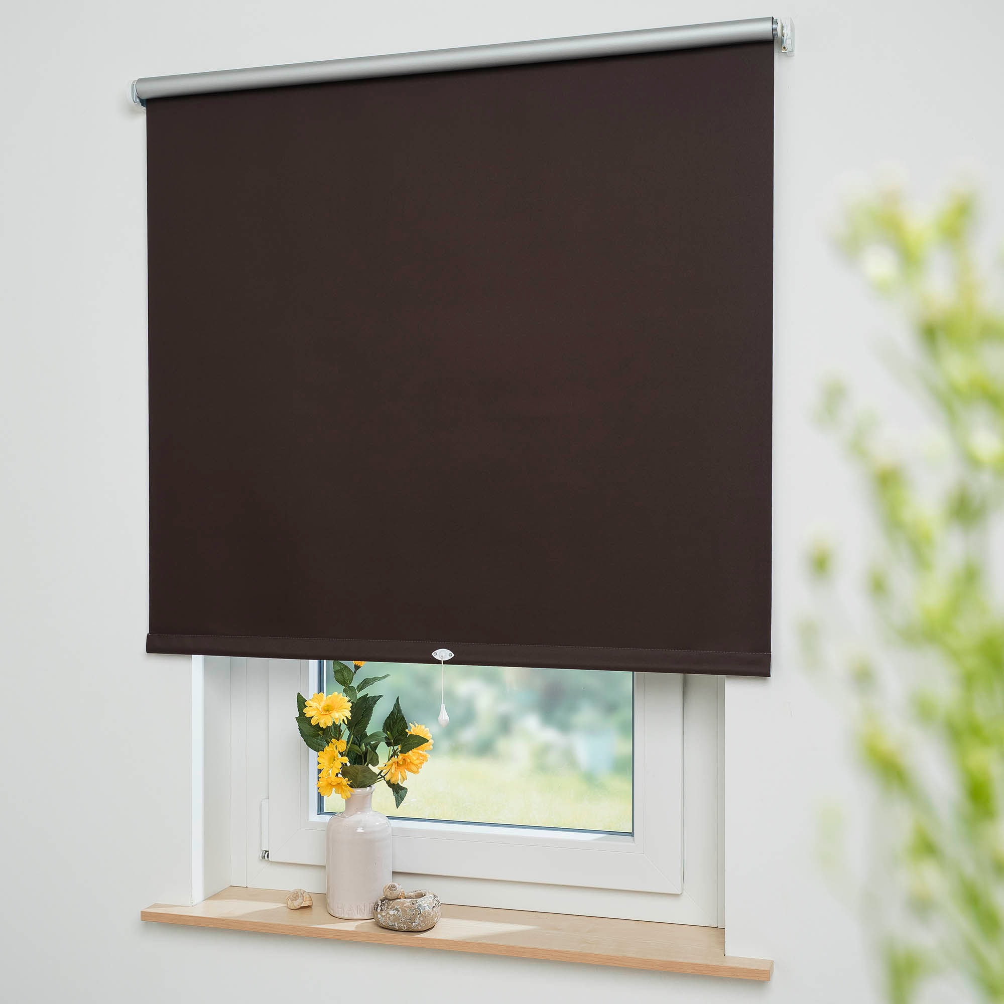 Springrollo LIEDECO "Thermo-Rollo" Gr. 13, braun, B:72cm H:180cm, Kunststoff, Metall, Polyester, Rollos, Thermo-Rollo Hergestellt in Deutschland Image