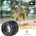 Risesprie – micro objectif simple 35mm F1.2 pour portrait manuel pour Sony e-mount M4/3 pour Fuji