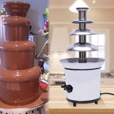 Stainless Steel 4-Tier Chocolate Fondue Fountain