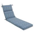 Pillow Perfect Outdoor/ Indoor Herringbone Ink Blue Chaise Lounge Cushion 72.5 x 21