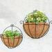 UDIYO 2Pcs/Set Half Round Replacement Coco Liner for Hanging Basket Wall Flower Basket Half Circle Wall Planter Coconut Fiber Plant Basket Liner for Garden Planter Flower Pot