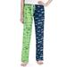 Women's Concepts Sport Navy/Green Seattle Seahawks Breakthrough AOP Knit Split Pants