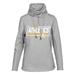 Women's Levelwear Heather Gray Oakland Athletics Loop Fleece Scuba Neck Pullover Hoodie