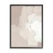 Stupell Industries Abstract Neutral Tones Beige Boho Brush Strokes Painting Black Framed Art Print Wall Art Design by June Erica Vess