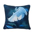 Yidarton 50*50CM Creative Canvas Digital Printing Pillowcase Modern Minimalist Restaurant Flower And Bird Polyester Cushion Cover