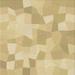 Ahgly Company Machine Washable Indoor Square Transitional GoldenRod Gold Area Rugs 4 Square