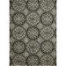 Loomaknoti Ohanzah Owena 9 x 12 Gray Medallion Indoor Area Rug