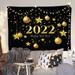 Christmas Tapestry Fashion Wall Hanging Xmas Party Livingroom Bed Room Exclusive Decor Wall Hanging Art Home Decor(150*130cm)