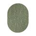 Furnish My Place Modern Indoor/Outdoor Commercial Solid Color Rug - Green 5 x 8 Oval Pet and Kids Friendly Rug. Made in USA Area Rugs Great for Kids Pets Event Wedding