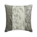 Pillow Case Grey 12 x12 (30x30 cm) Accent Cushion Covers Velvet Textured Foil & Quilted Throw Pillows For Sofa Striped Pattern Modern Style - Grey Foil Dusk